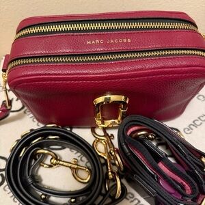 Marc Jacobs Red Leather Crossbody Bag